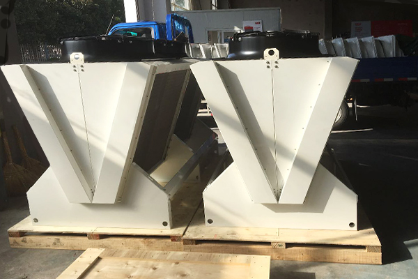 Aluminum Fin V Type Dry Cooler Air Condenser For Datacentre Server