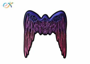 China Design your own logo cool angel wings embroidery patch for clothing wholesale
