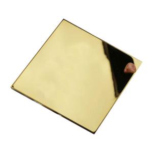 China Rose Gold 304 Mirror Stainless Steel Sheet Hairline Colored Black wholesale