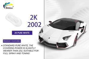 China UV Resistant Pure White Auto Paint Nontoxic Moistureproof Solid Colour wholesale