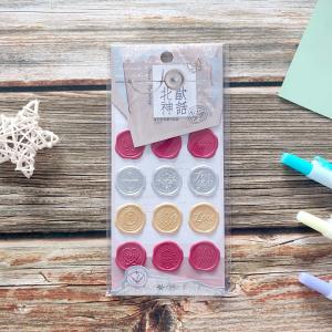 China 1.5mm Seal Stamp Stickers Invitation Logo Embossed Seal Sticker wholesale