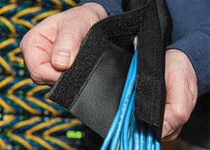 China Self Adhesive Tape Velcro Cable Sleeve Custom Length Flame Retardance wholesale