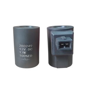 China Excavator Solenoid Valve Coil 280151 24VDC 17W 280249 12VDC 17W wholesale