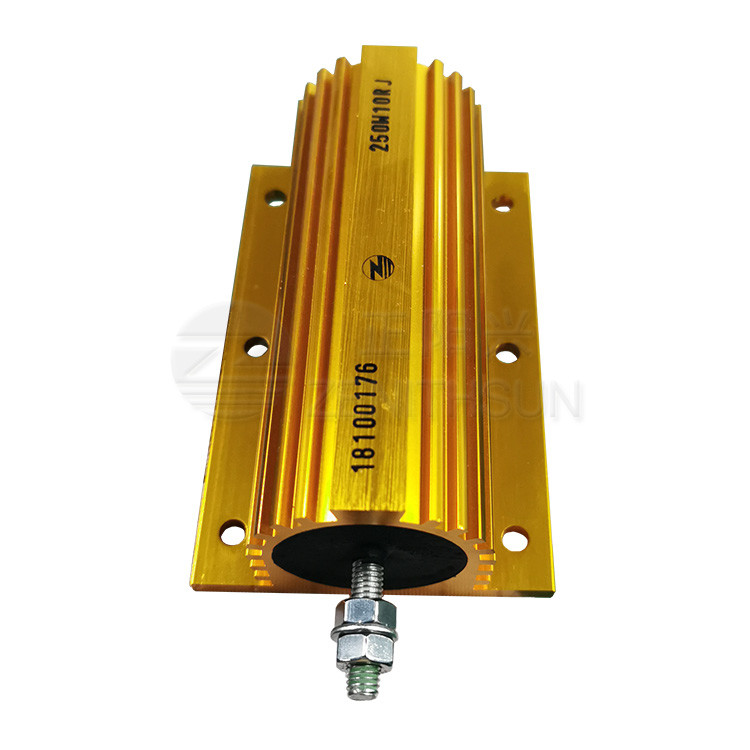250W Gold Aluminum Clad Resistor Wire Wound High Power Led Load