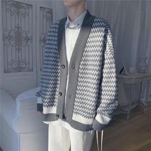 China BEIANJI Youth Hip Hop Loose Handsome Contrast Color Sweater 12 Gauge wholesale