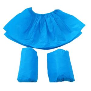 China Blue Hospital Lightweight Non Slip Disposable Shoes Cover 20GSM Film For Indoors wholesale