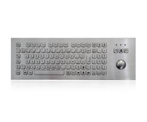 China 100 Key Stainless Steel Keyboard With Optical Mechanical Trackball Waterproof wholesale