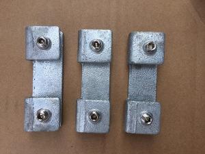 China Wear Resistant Carbon Steel Fittings , Straight 180 Degree 6mm Kick Plate Clamps wholesale