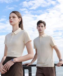 China Short Sleeve Work Clothes T-shirt for Men and Women Customized Logo Embroidered Polo Shirt wholesale
