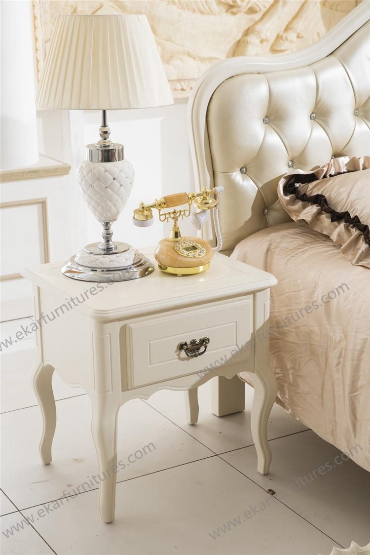 Rococo furniture, solid wood double bed 8009