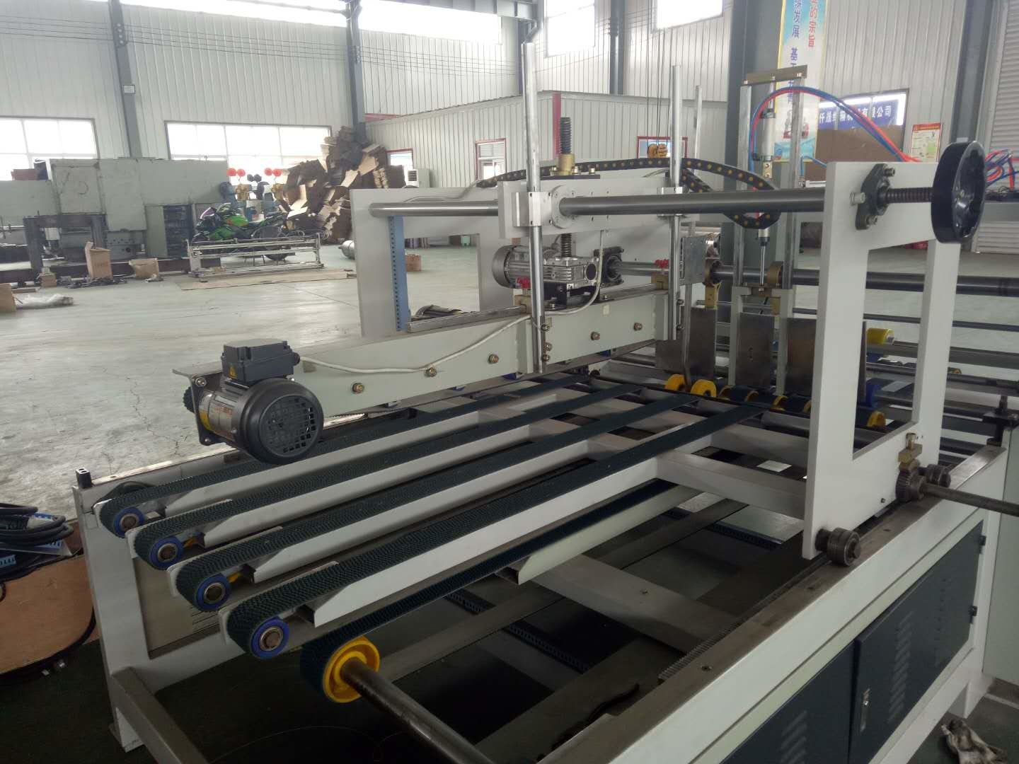 ISO High Speed Corrugated Box Folder Gluer Machine 380V 50HZ