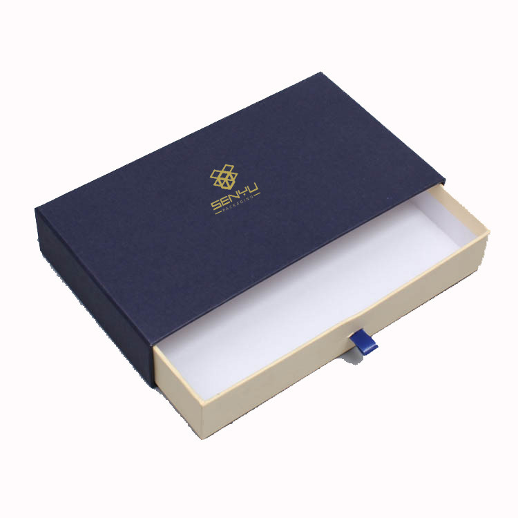 1200g Grey Cardboard Drawer Paper Box Sliding Package For Gift Packing
