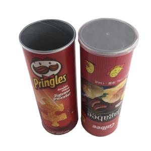 China Potato Chips Packing Food Grade Tube Packaging Kraft Paper Cylinders wholesale