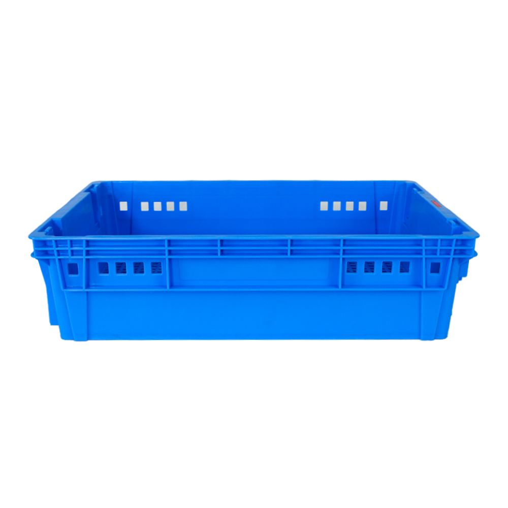 Moving Basket Food Grade Plastic Storage Crate for Easy Food Transportation Stackable