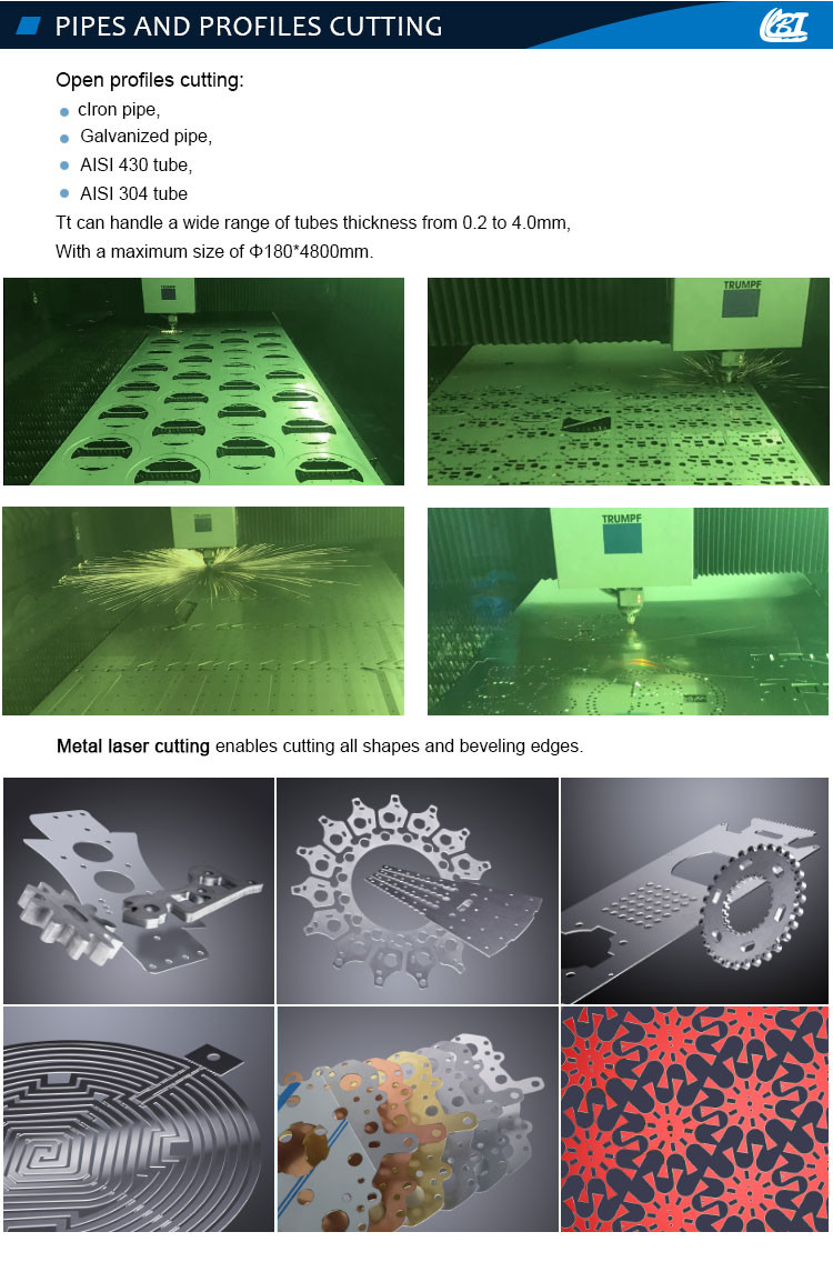Premium Brand Custom Precise Metal Tube Laser Cutting Pipe Services Fabrication