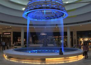 China Beautiful String Water Curtain Fountain , Programmable Water Screen Fountain wholesale