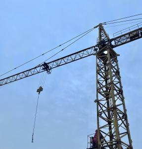 China 5t 6 Ton Flat Top Tower Crane Safety 55m wholesale