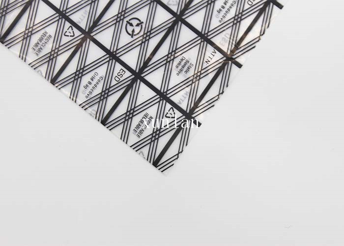 Shiny Anti Static Poly Bags For Electronics Conductive Moisture Resistant