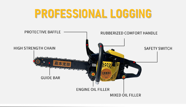 Factory Supply 16 18Inch Gasoline Saws Garden Wood Cutter Chain Saw Multi-Function