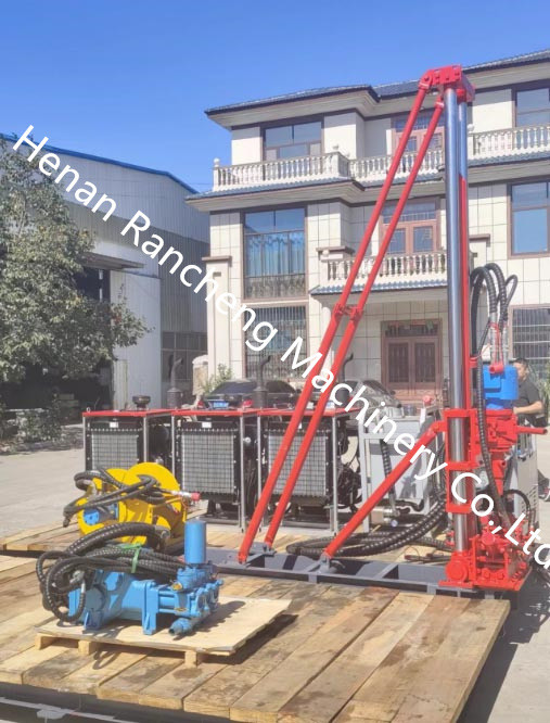 480m Hydraulic Core Drilling Rig Portable Core Drilling With Top Drive Rotation Head And Maximum Rotation Speed