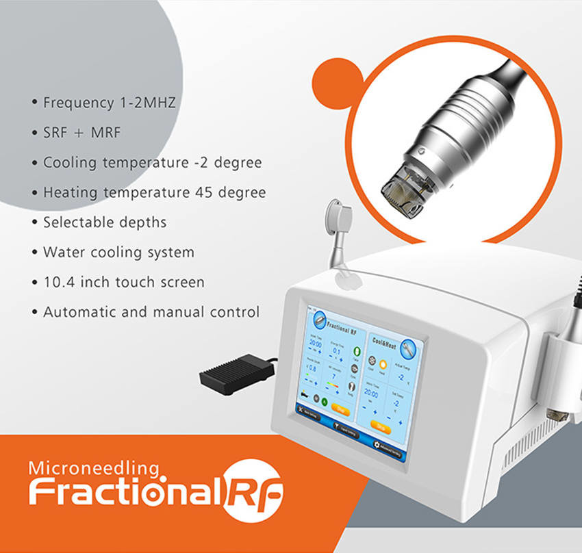 10.4 inch Touch Screen RF Microneedle Machine Thermal Cooling Scar Reduction Machine
