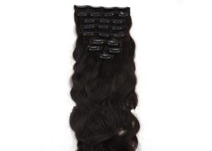China Glossy 26&quot; Clip In Hair Extensions Malaysia Without Synthetic Hair Or Animal Hair wholesale