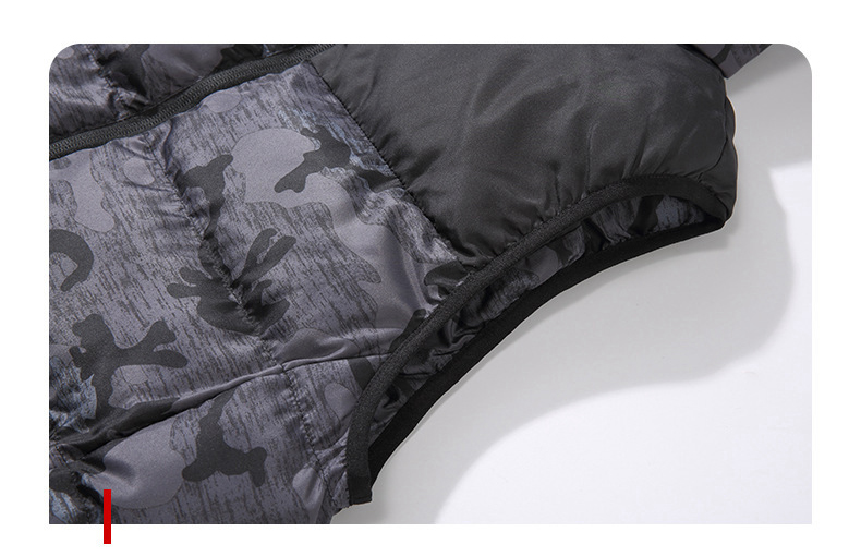 Casual Winter Warm Stand Collar Utility Fitted Cotton Utility Zip Up Cargo Weighted Heating Quilted Men's Vests