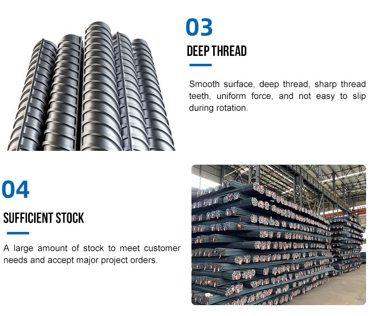 Customized Diameter 12mm 16mm 18mm HRB335 HRB350 HRB400 HRB450 HRB500 Reinforcing Carbon Steel Rebar for Construction