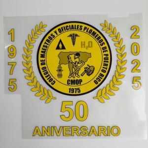 China Happy Anniversary Heat Transfer Screen Print Logo Customized wholesale