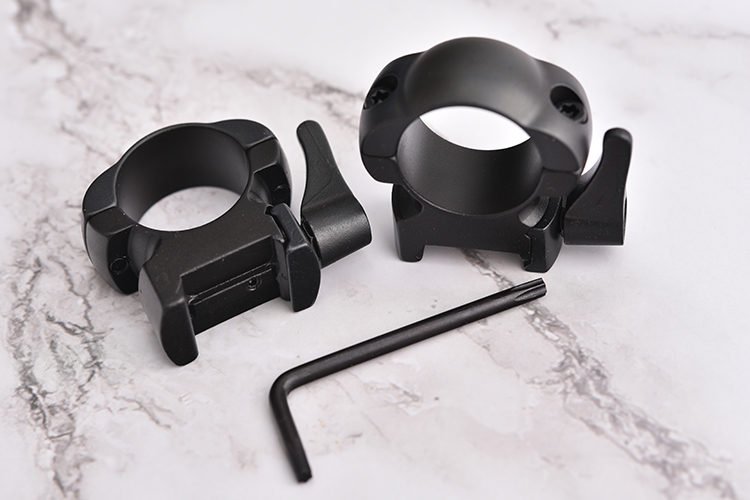 25.4mm Diameter Steel Quick Release Scope Mount Ring Bracket for Medium to Low Profile