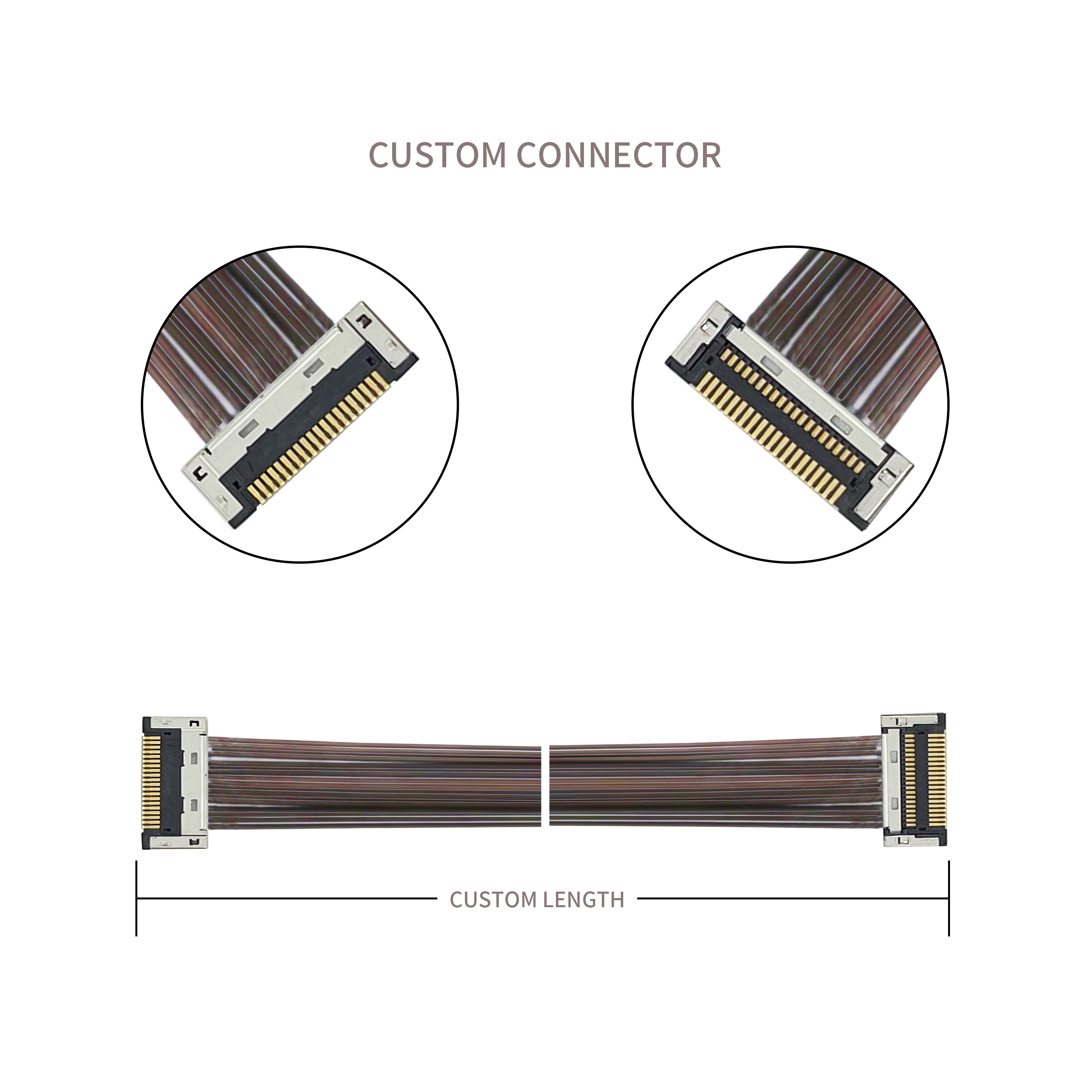 DF49-20P Micro Coaxial Cable 0.4SD Extremely Fine Coaxial Harnesses DF49-20P-SHL