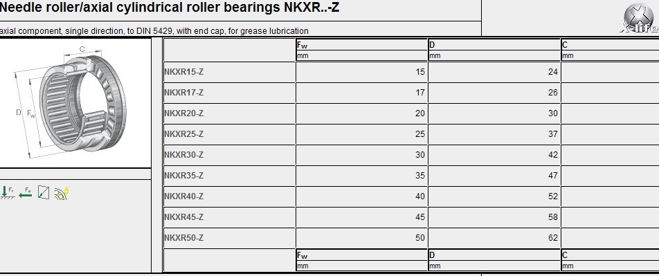Needle Roller /Axial Ball Bearing RNA4900