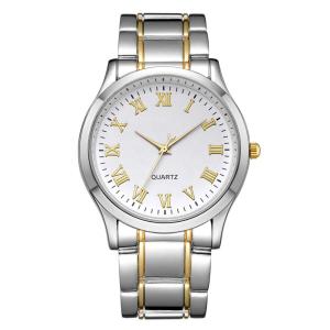 China Stainless Steel Solid Band Mens Quartz Watch PVD Plated Gold 3 ATM Waterproof wholesale