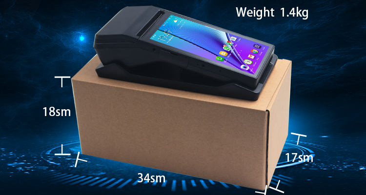 Android 6.0 POS Machine with 7 Inch HD IPS Screen and Built-in Thermal Receipt Printer