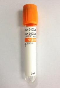 China Disposable Clot Activator Blood Collection Tube 2ml-7ml With Orange Cap wholesale