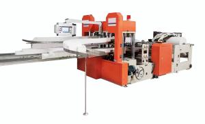 China Edge Embossing Automatic Tissue Paper Napkin Making Machine 7.5KW wholesale