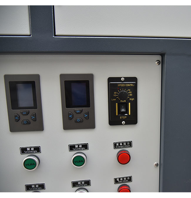 Wind Cooling 3PCS Lamp 1600mm Height Paint Curing Oven