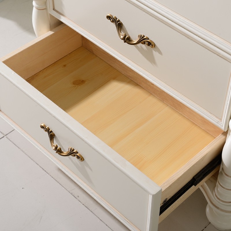 Concise Living Room Furniture white cabinet wooden drawers chest