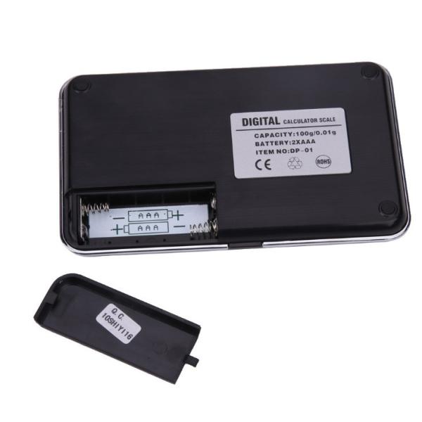 0.01g High Accuracy Jewelry Scale with Counting Function Blue Screen Display and Clock Temperature Digital Pocket Scale