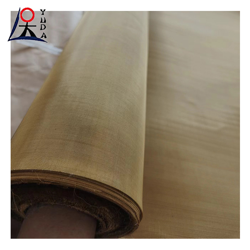 EMF RF Shielding Woven 200 Mesh Copper Wire Mesh Copper Filter Mesh Fabric Screen