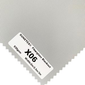 China Shades Blinds PVC Plus Fiberglass Blackout Curtain Fabric Roll For Curtain wholesale