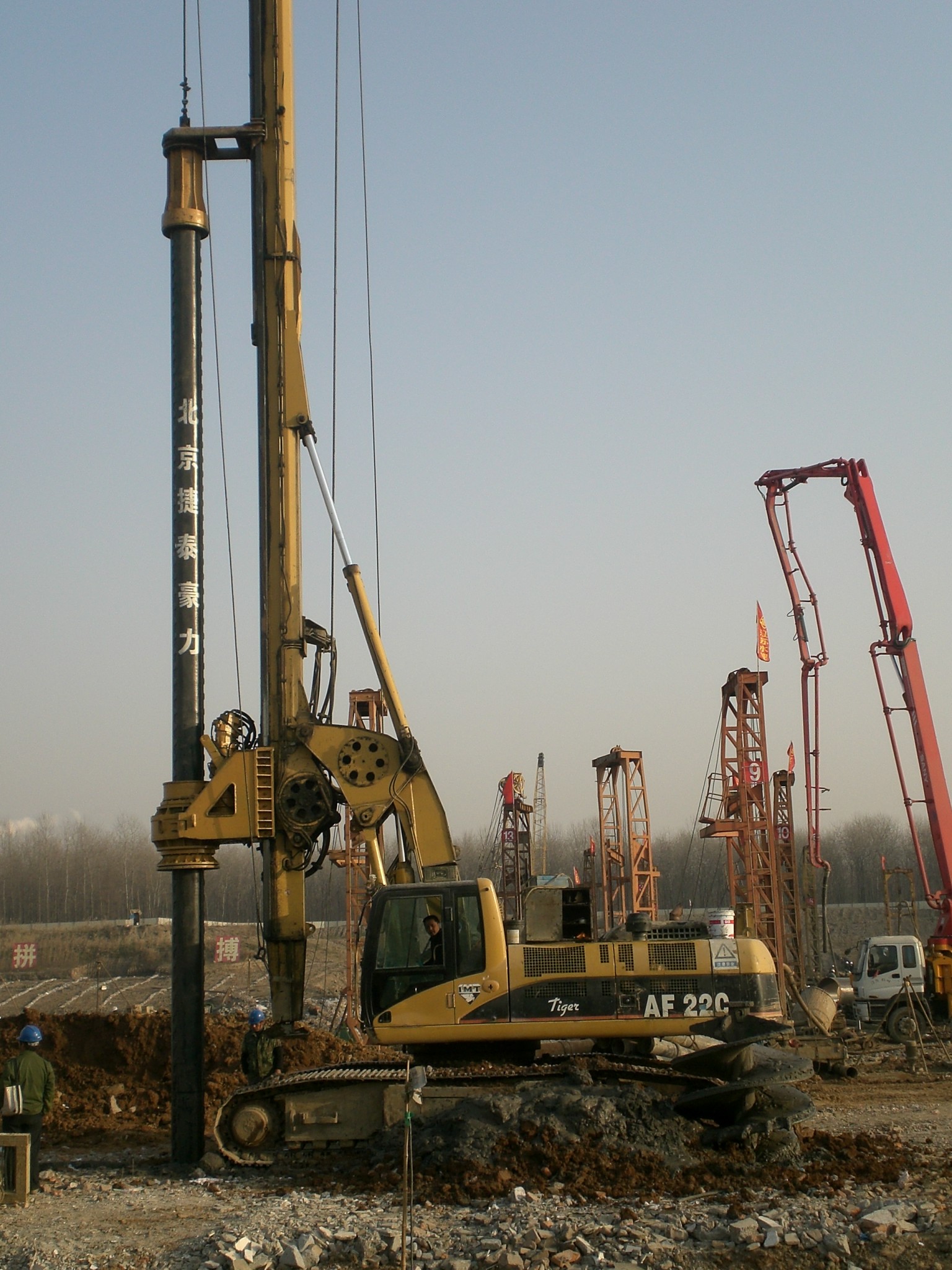 Customized Full Interlocking Drilling Kelly Bar OD406*4*16m Drilling Rod For IMT AF180/AF220/AF240/AF270