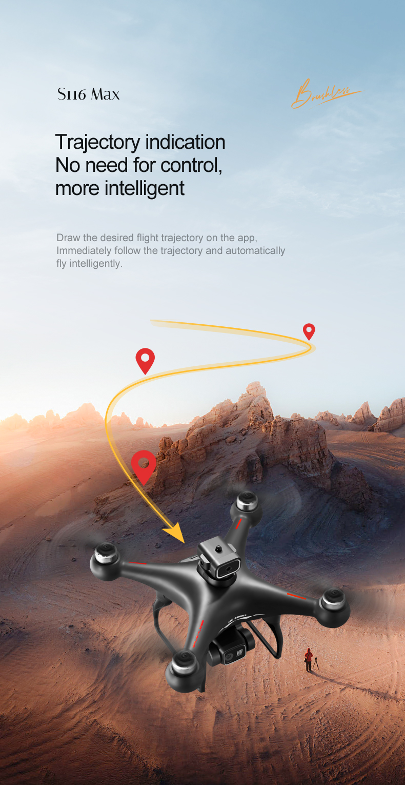 Intelligent Obstacle Avoidance Mini Four-axis Brushless Drone with Strong Endurance and Beginner Operator Skill Level