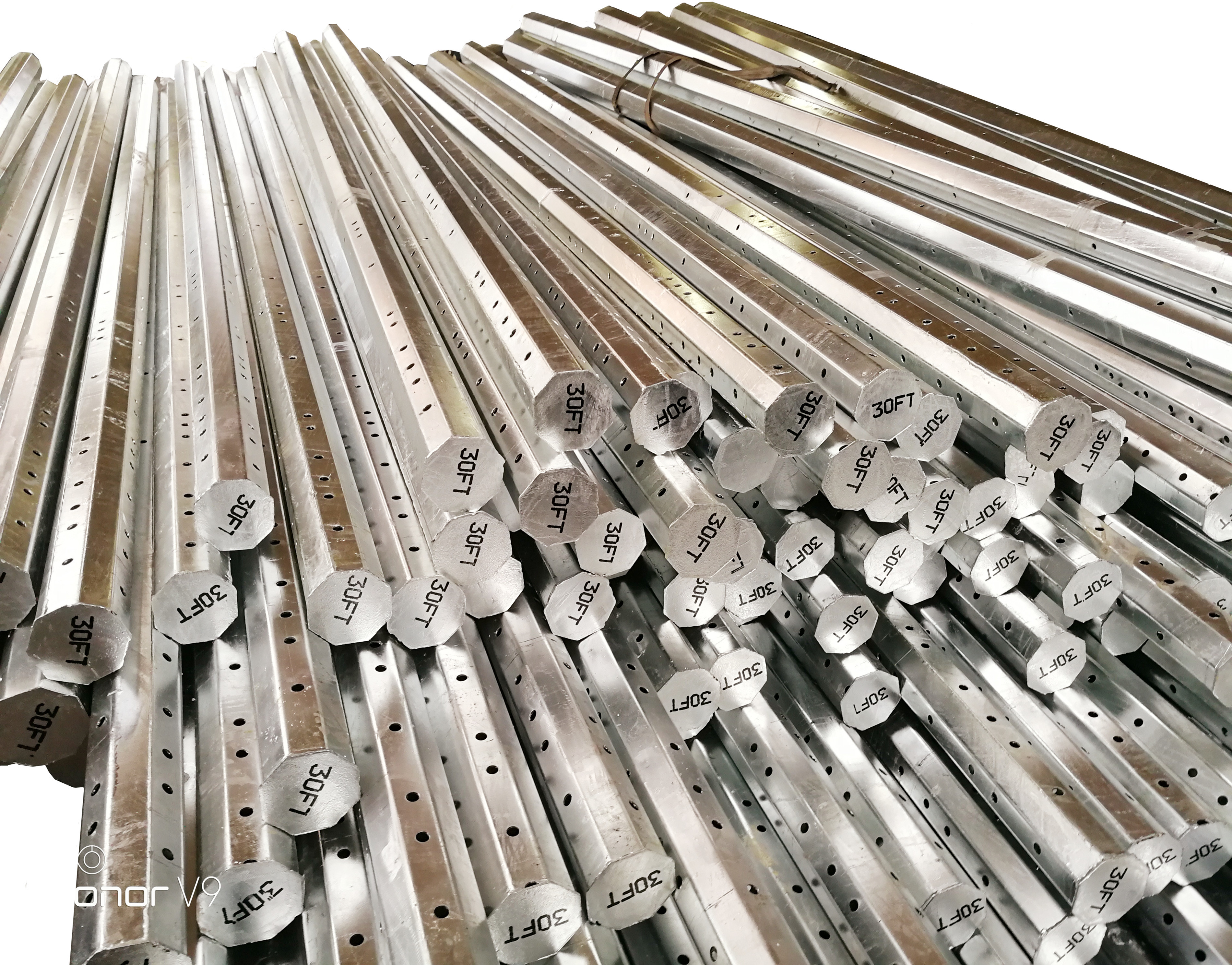 Nea Standard Power Distribution Transmission Pole Philippines Galvanized Steel Utility