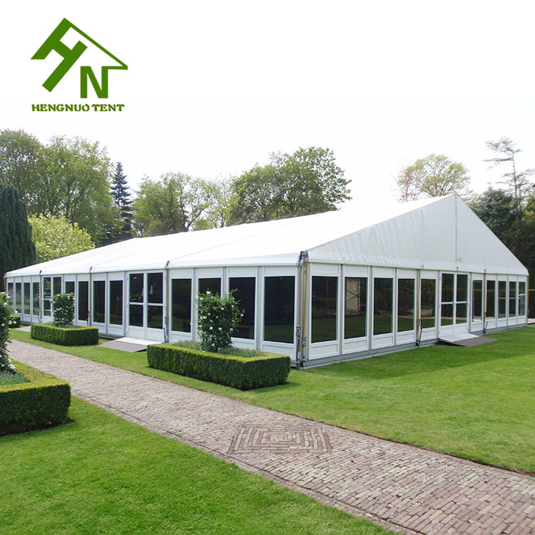 1000 People Large Outdoor 20x50 Party Tent Church Event With Glass Walls