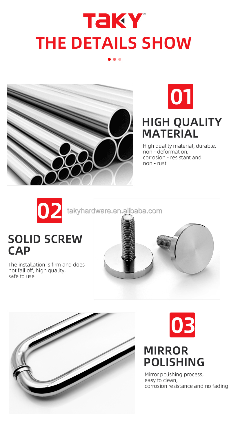 Modern Minimalist Chinese European Style Door Window Pull Handles for Shower Room