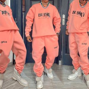 China Screen Printed Logo Streetwear Tracksuit Sweatshirt And Sweatpants Set XXS-5XL wholesale