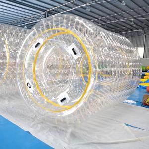 China 0.8mm/1.0mm PVC Material Transparent Inflatable Water Roller wholesale