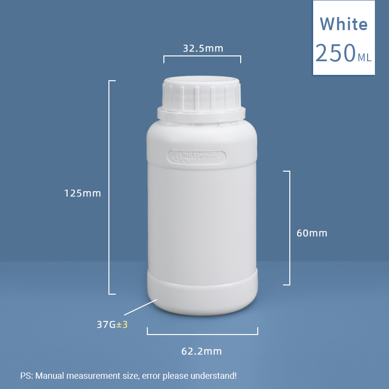HDPE 500ml Thick Fluorinated Bottle for Chemical Reagent and Organic Solvent Packaging