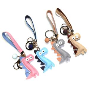 China Printing Logo Horse Leather Keychain , 4.5CM Personalised Animal Keyrings wholesale